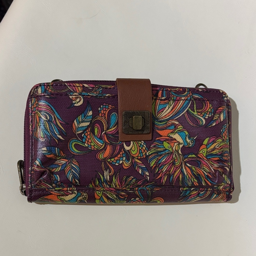 Sakroots Colorful Floral Women's Wallet and Phone Holder
